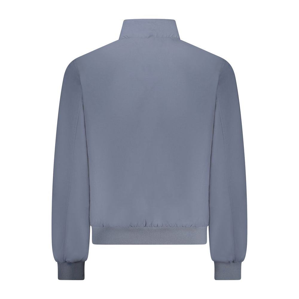 Blue Cotton Men's Jacket - ventzia