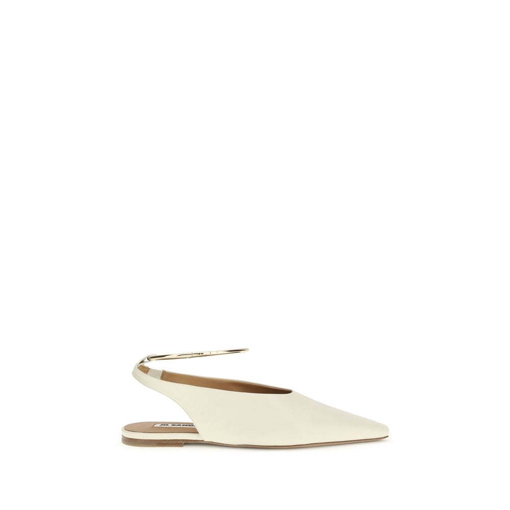 Beige Goatskin Ballet Flats - ventzia