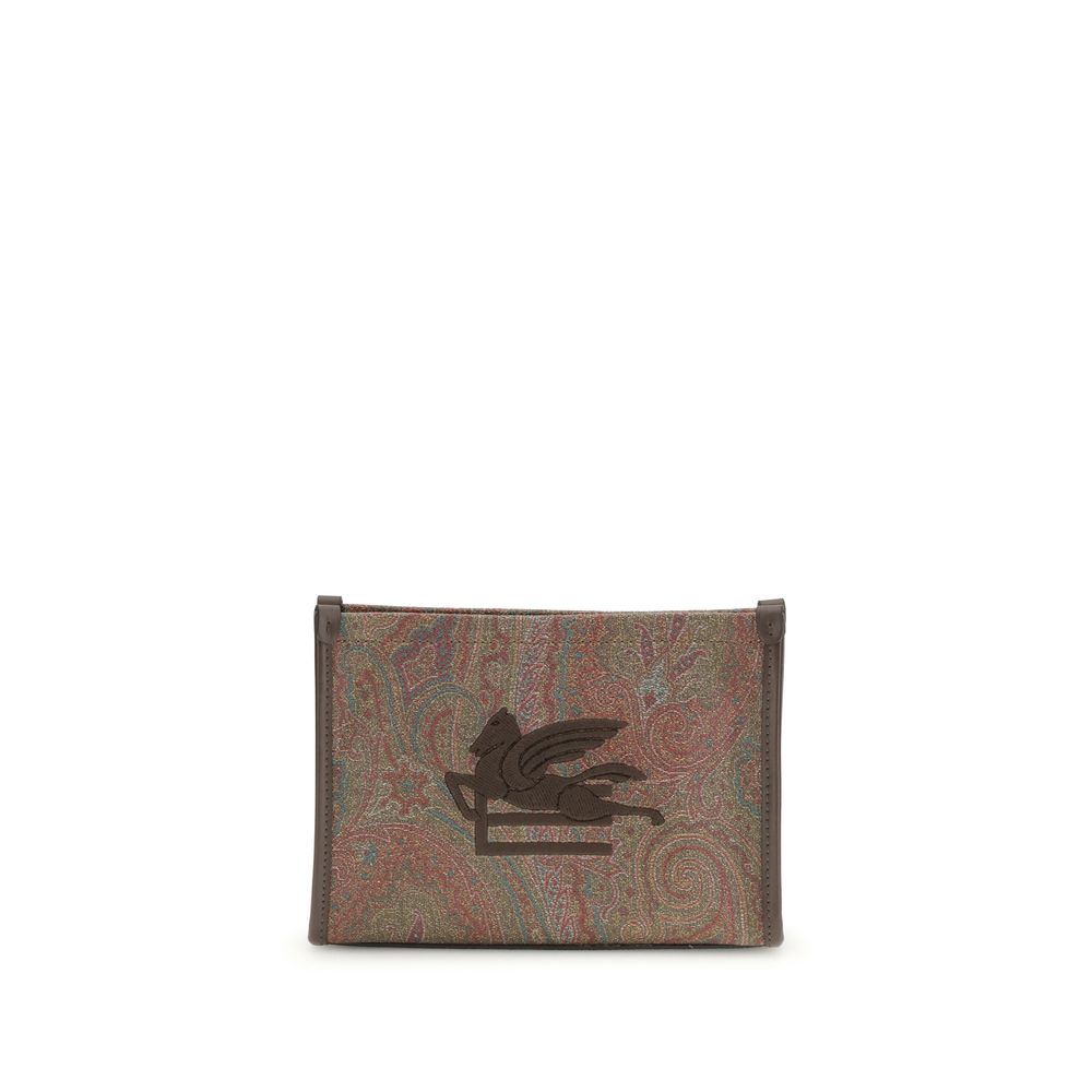 Brown Calf Leather Bos Taurus Clutch Bag - ventzia