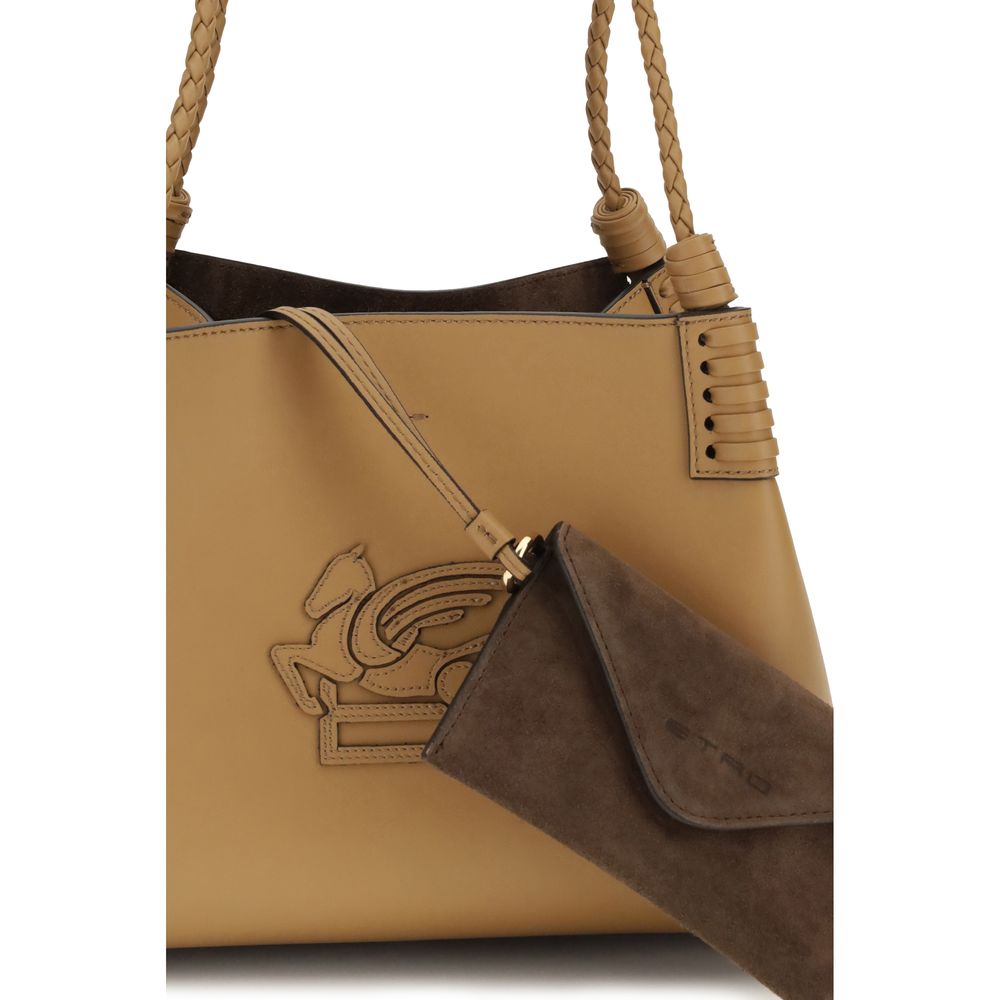 Beige Calf Leather Bos Taurus Shoulder Bag - ventzia