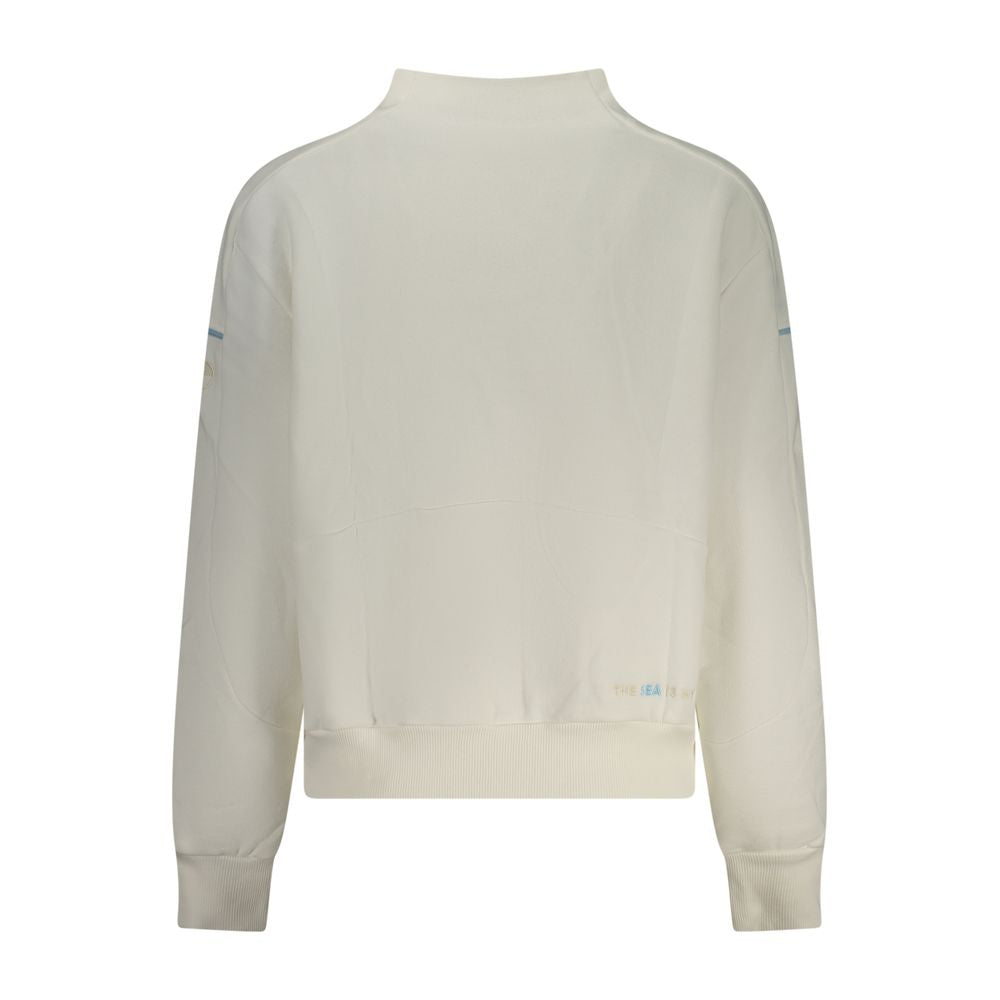 Bianco Cotton Women Sweatshirt - ventzia