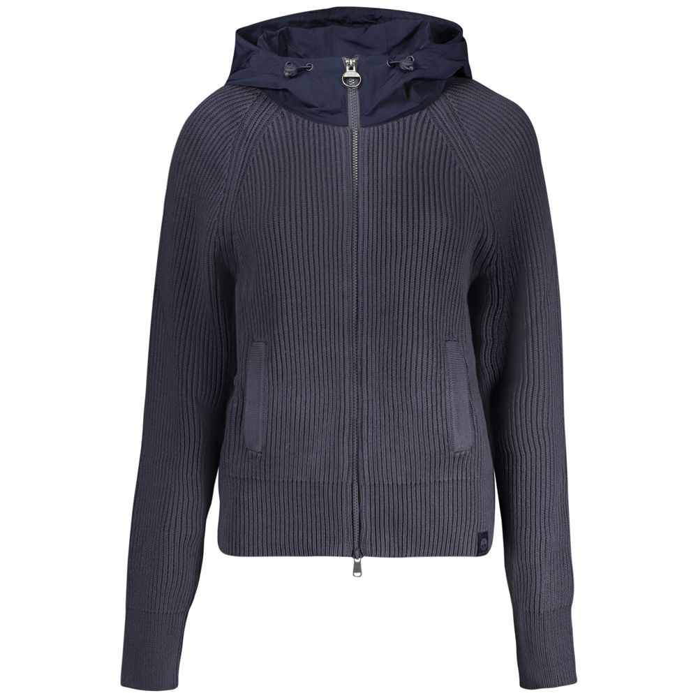 Blu Polyester Women Cardigan - ventzia