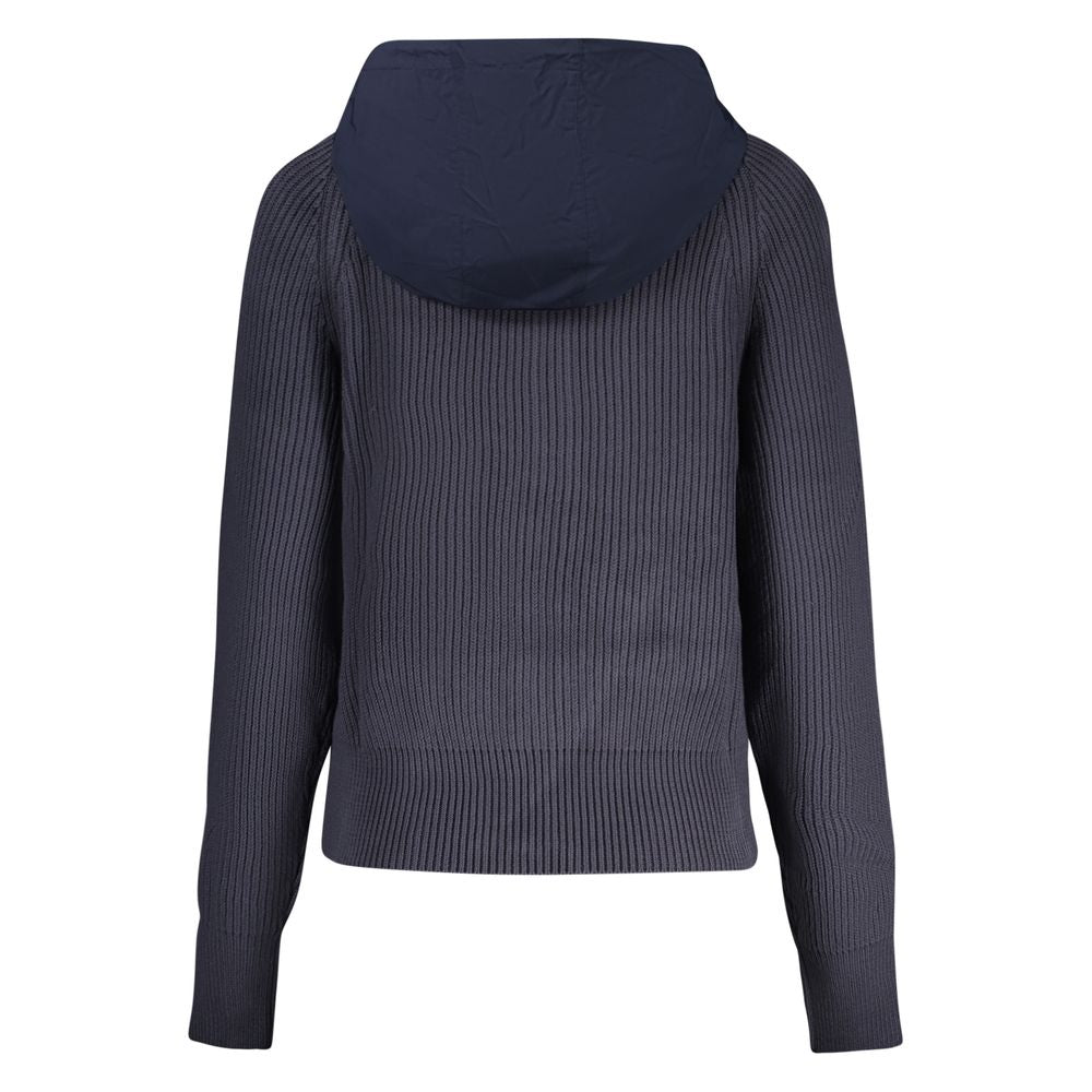Blu Polyester Women Cardigan - ventzia
