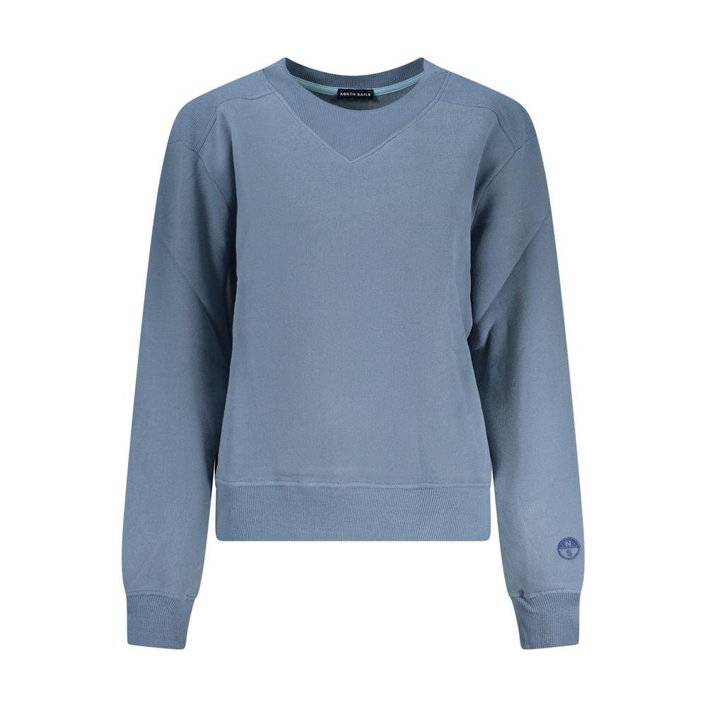 Blue Cotton Women Sweater - ventzia