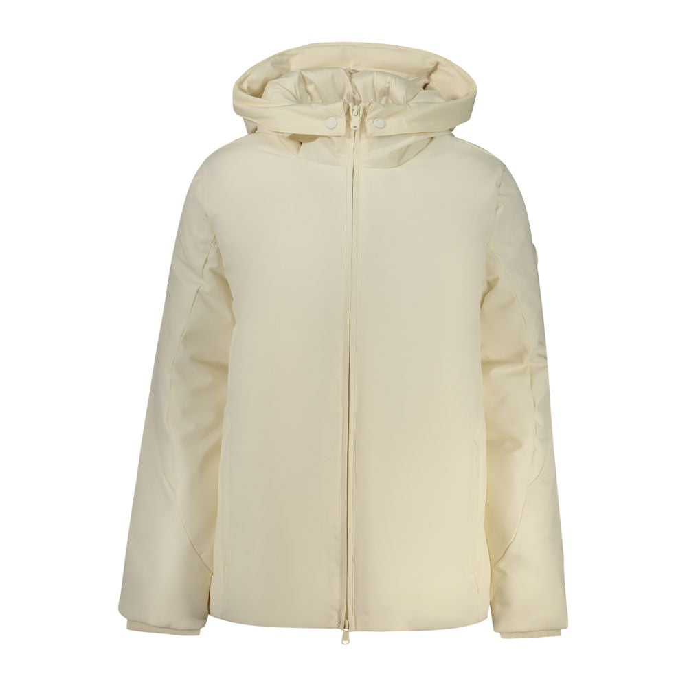 Bianco Polyester Women's Jacket - ventzia