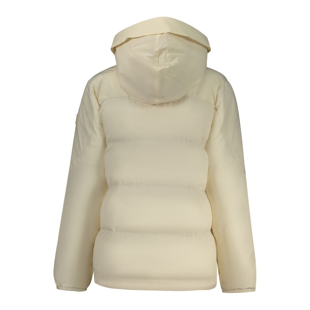 Bianco Polyester Women's Jacket - ventzia