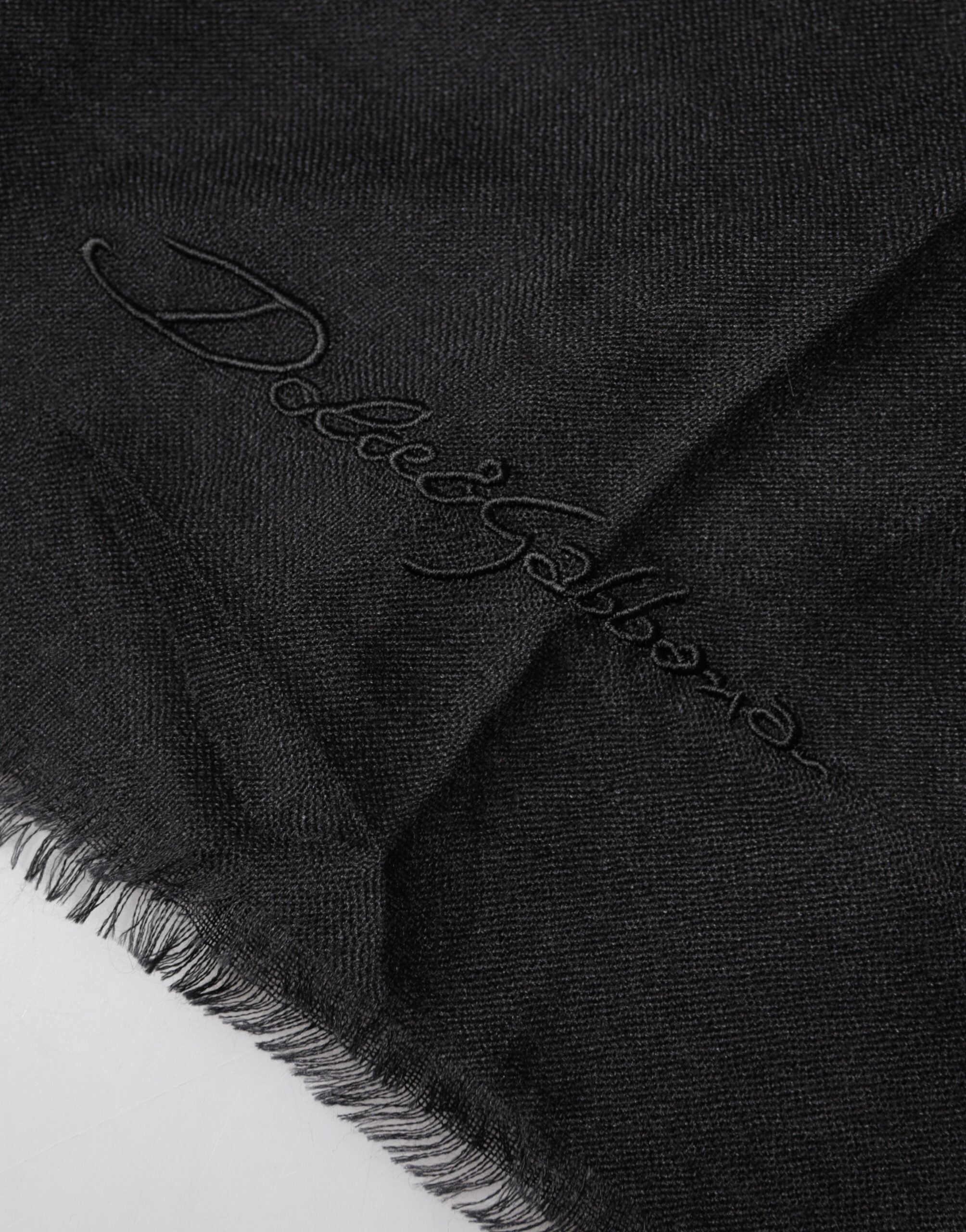 Black Cashmere Knit Neck Wrap Shawl Scarf - ventzia