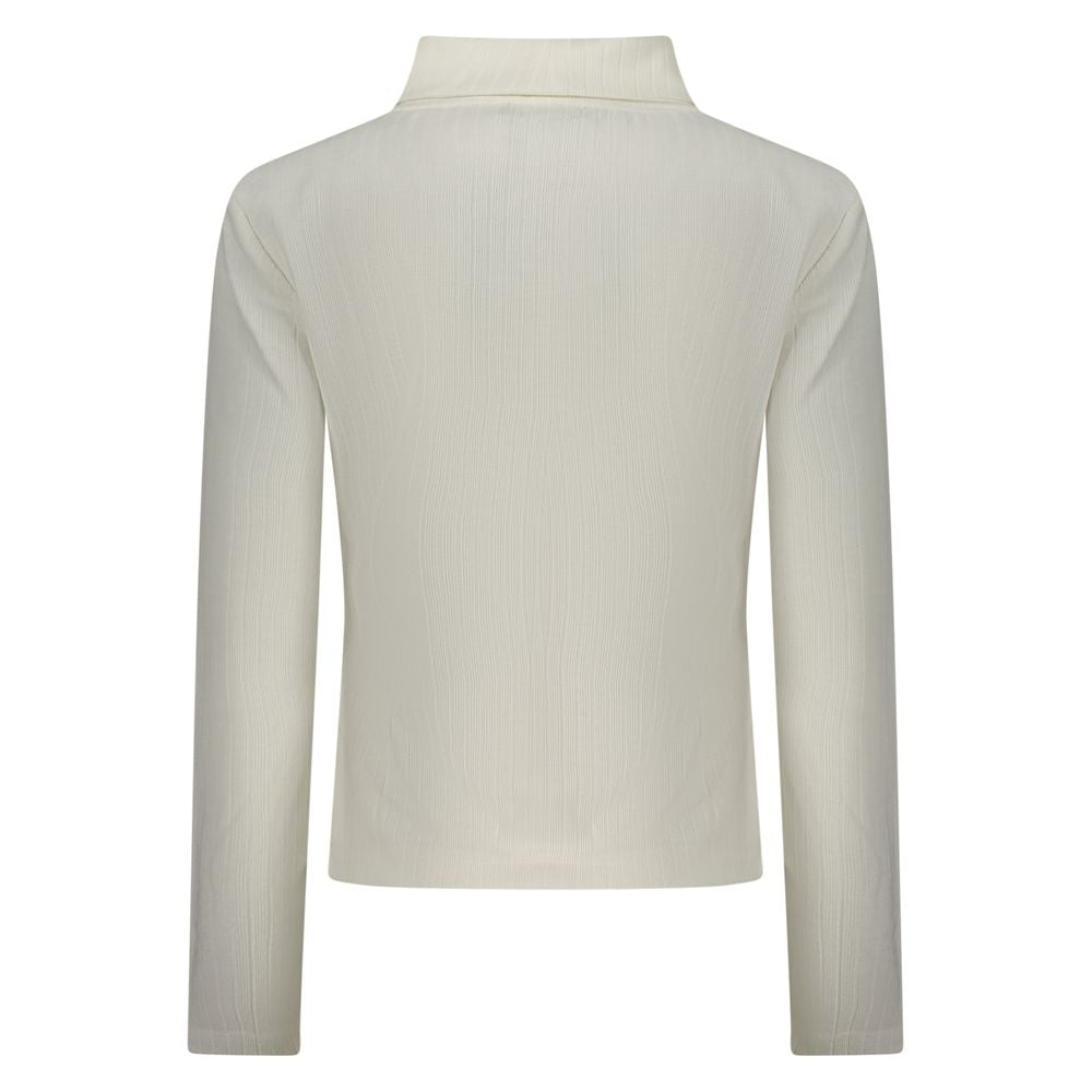 Bianco Polyester Women Sweater - ventzia