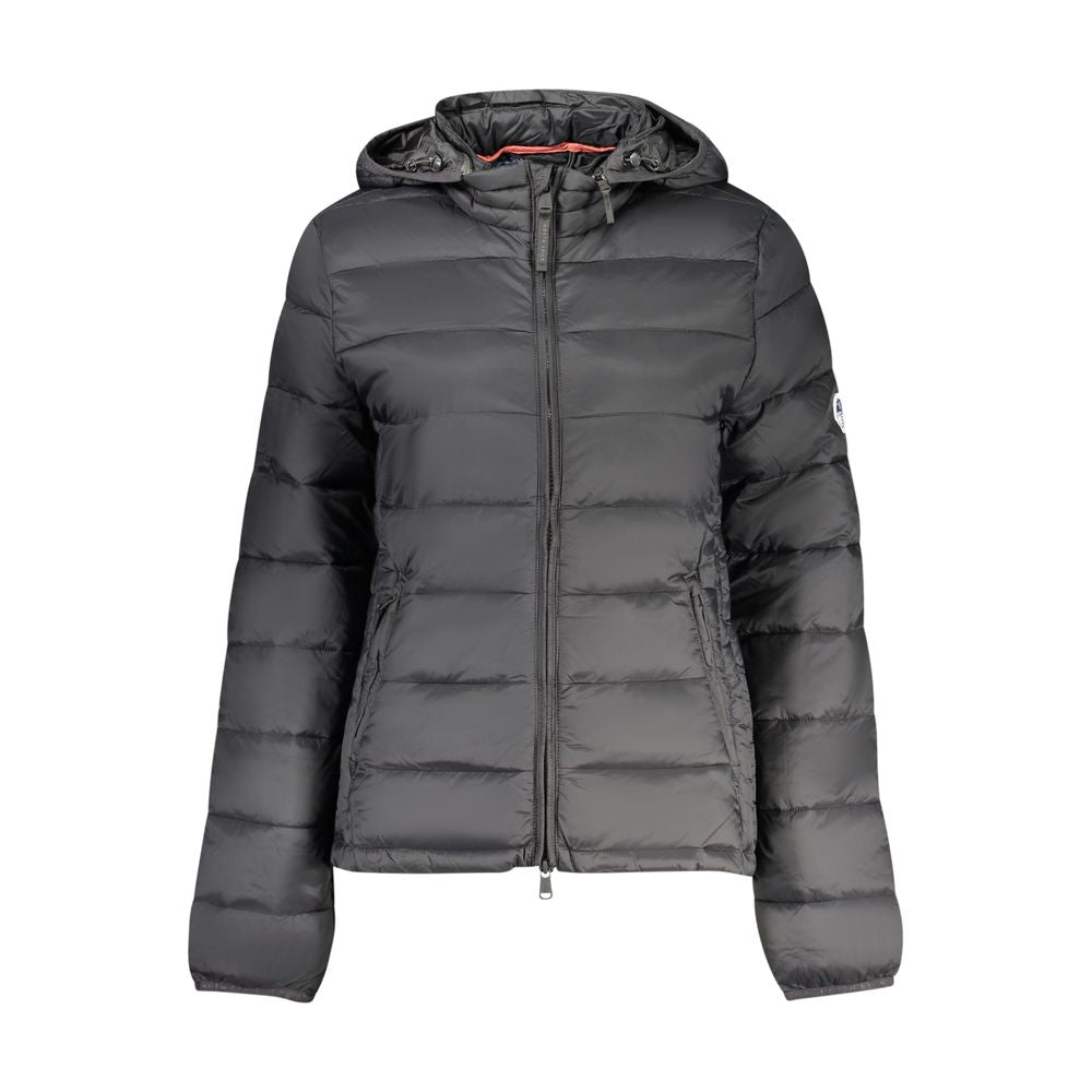 Black Polyester Women's Jacket - ventzia