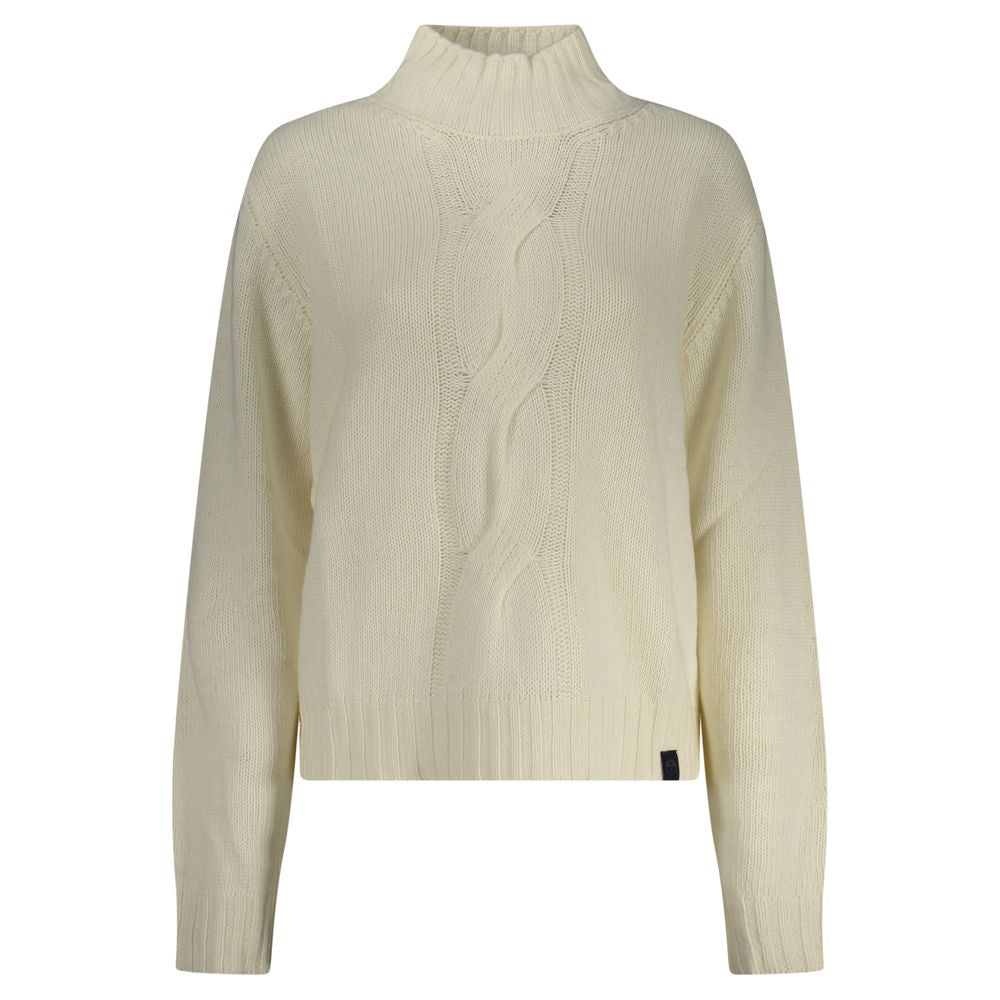 White Polyamide Women's Sweater - ventzia