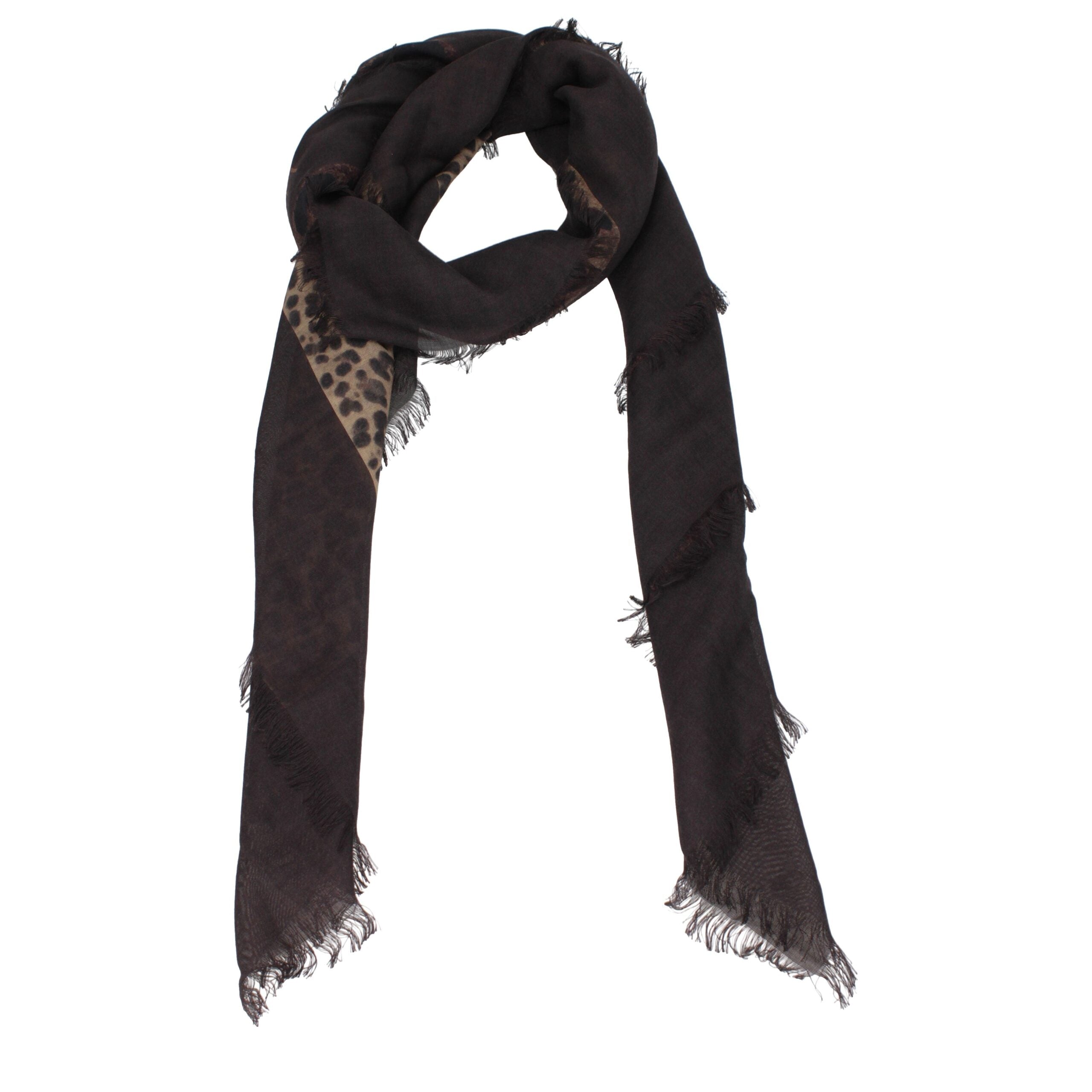 Brown Cashmere Foulard - ventzia