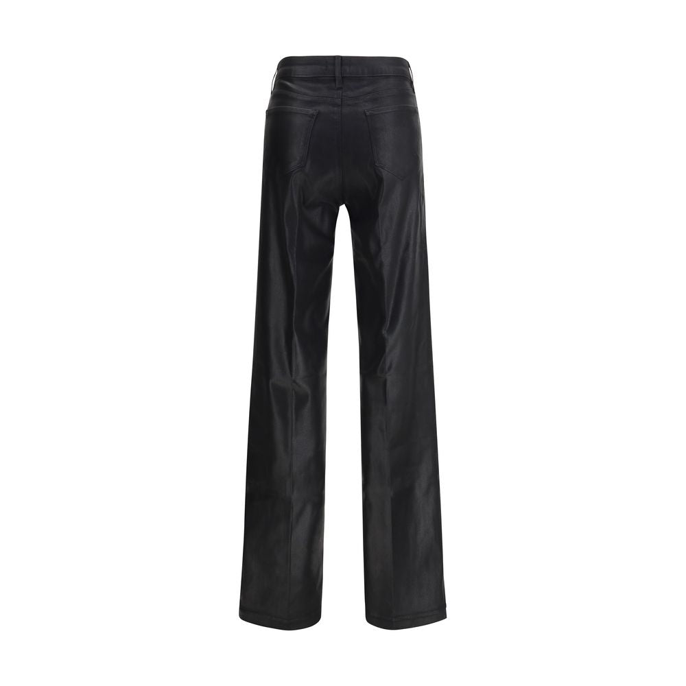 Black Cotton Casual Pants