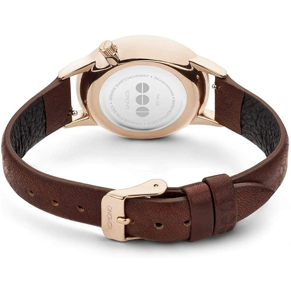 Red Leather Dress Watch - ventzia