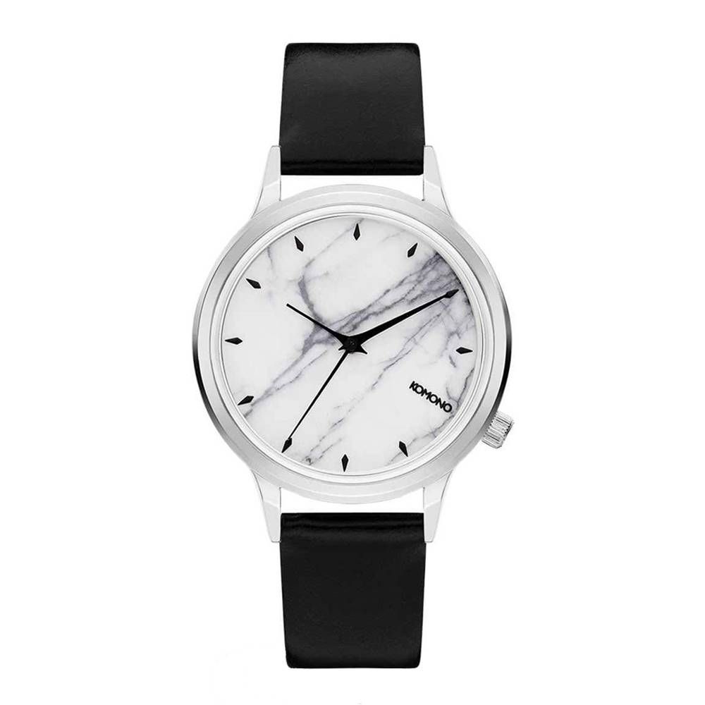 Black Leather Dress Watch - ventzia
