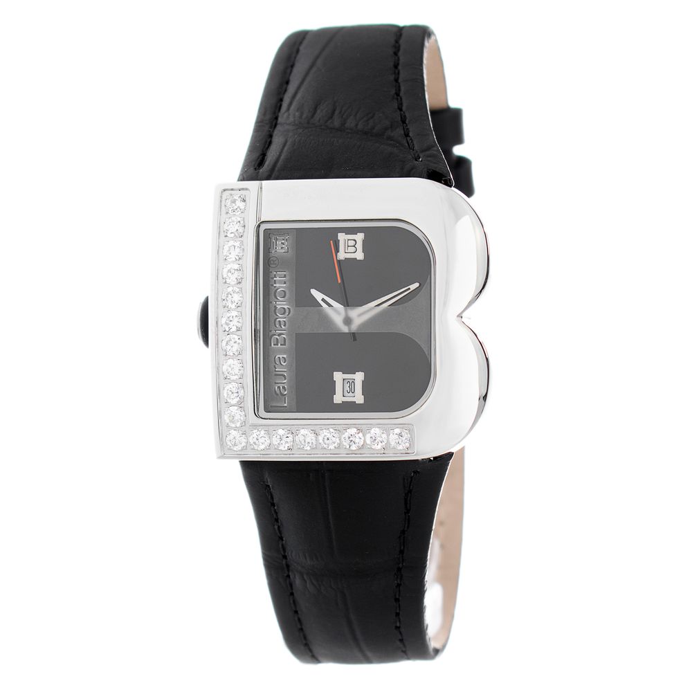 Black Leather Dress Watch - ventzia