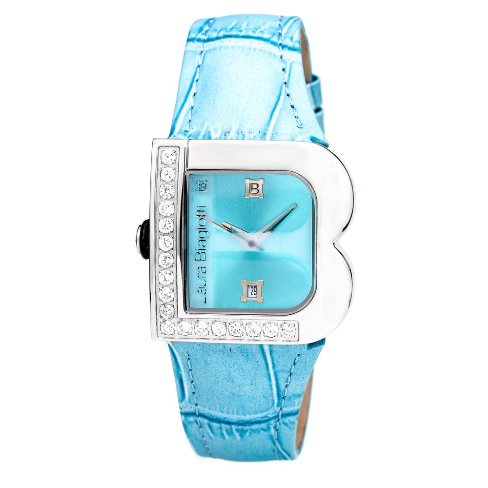 Blue Leather Dress Watch - ventzia