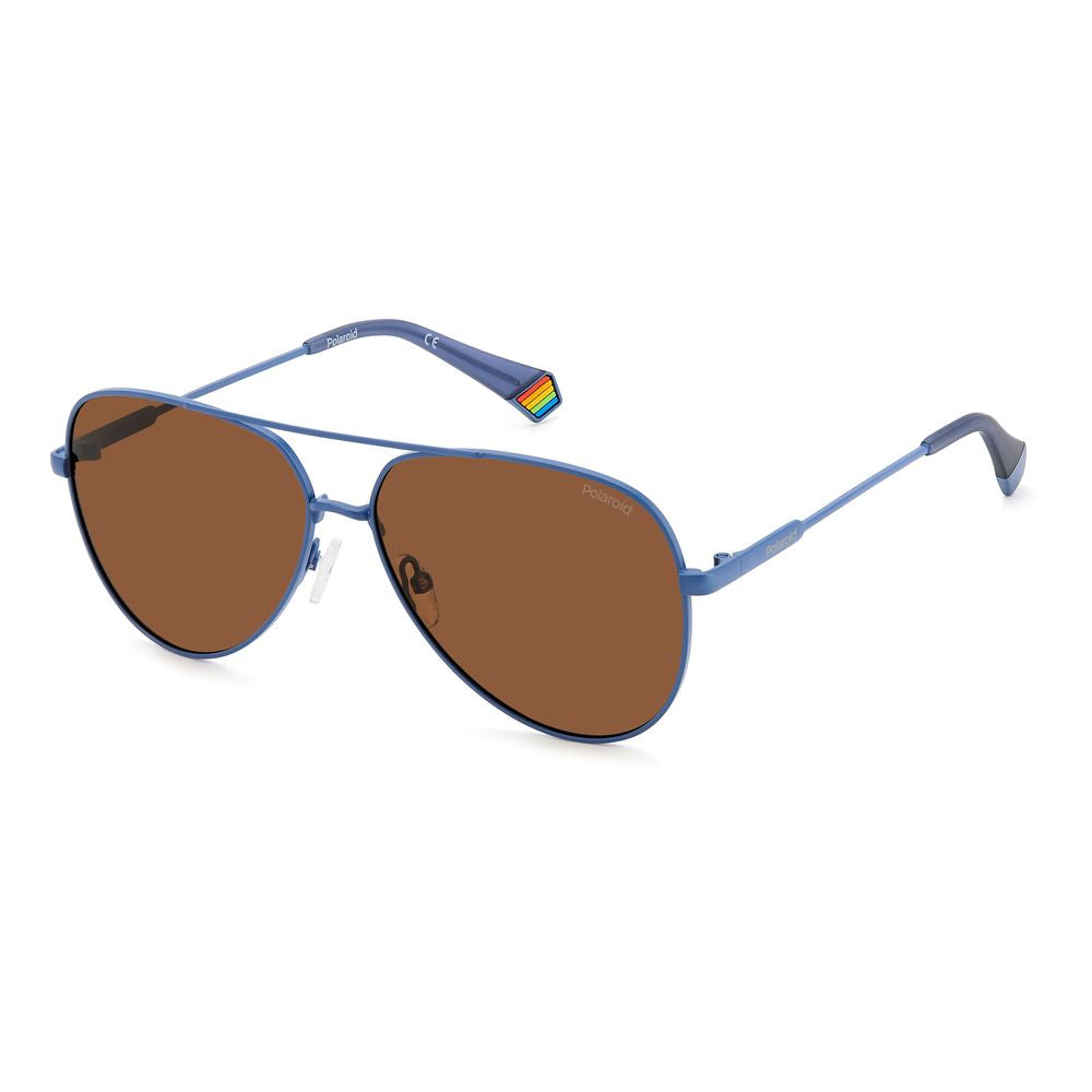 Blue Stainless Steel Sunglasses - ventzia