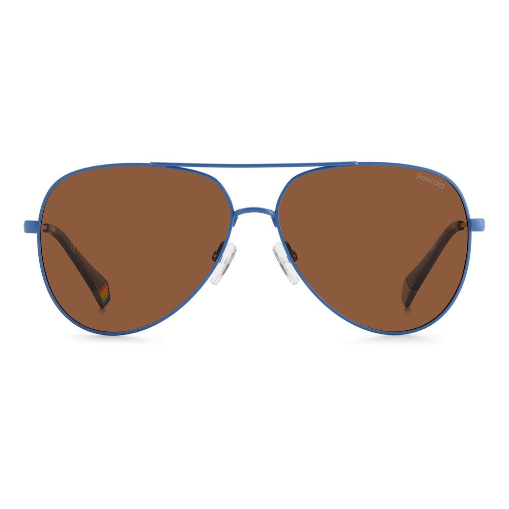 Blue Stainless Steel Sunglasses - ventzia