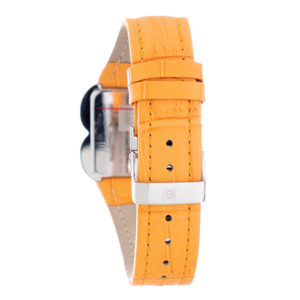Orange Leather Dress Watch - ventzia