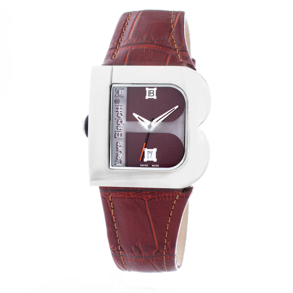 Brown Leather Dress Watch - ventzia