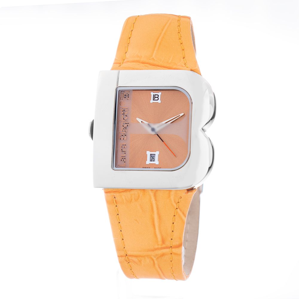 Orange Leather Dress Watch - ventzia
