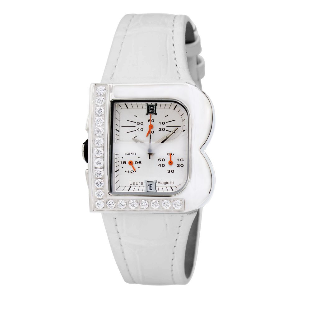 White Leather Dress Watch - ventzia