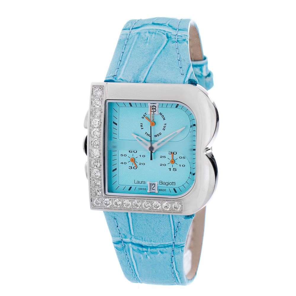 Blue Stainless Steel Dress Watch - ventzia