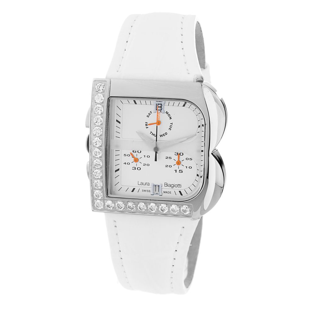 White Leather Dress Watch - ventzia