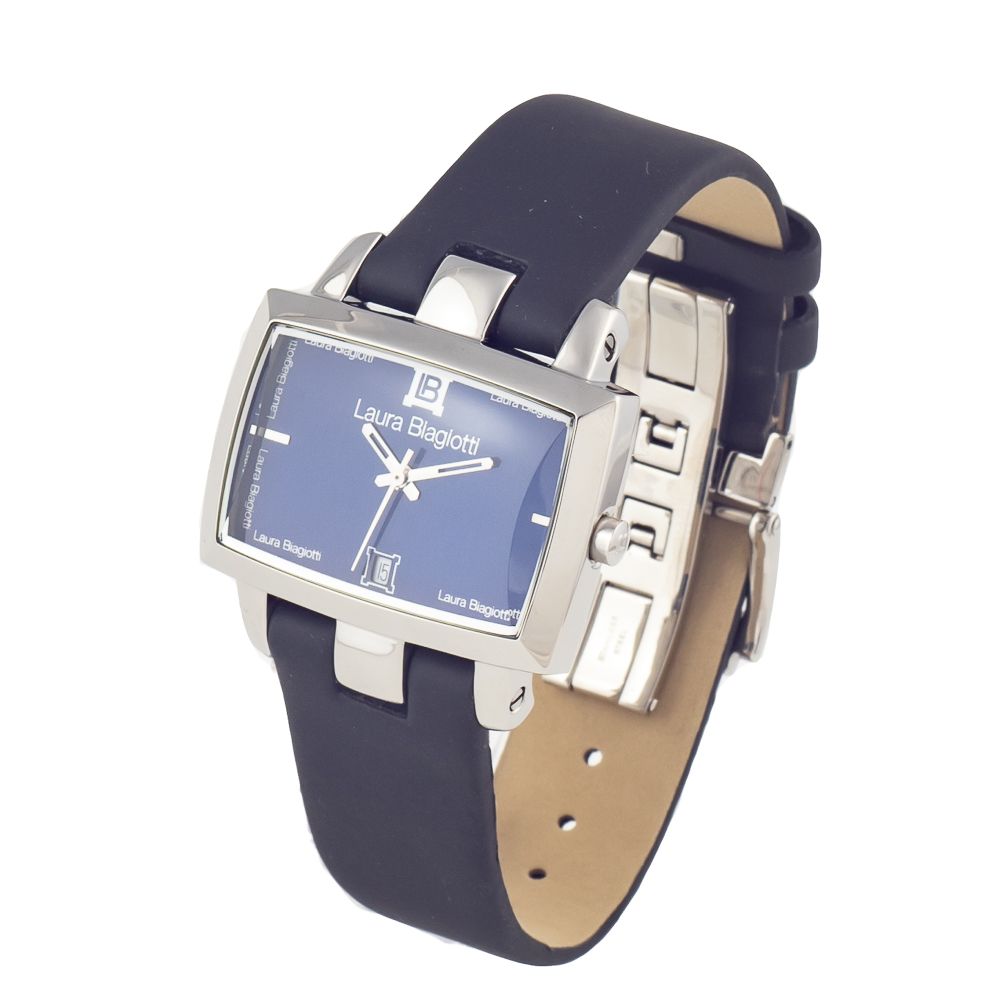 Black Leather Bracelet Watch - ventzia