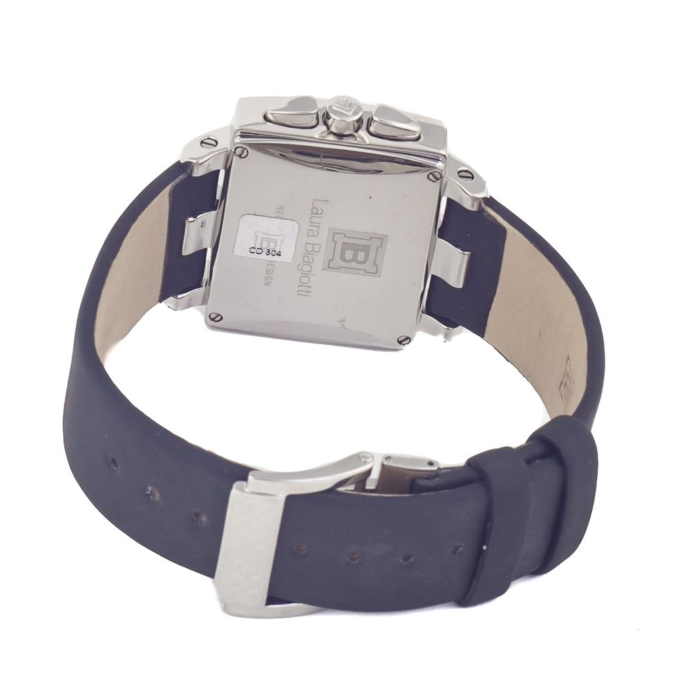 Black Leather Bracelet Watch - ventzia