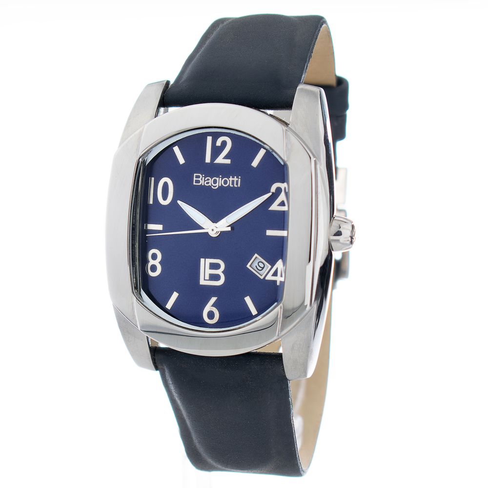 Blue Leather Dress Watch - ventzia