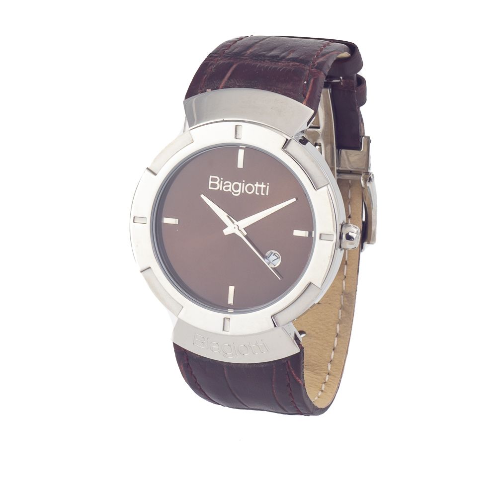 Brown Leather Dress Watch - ventzia
