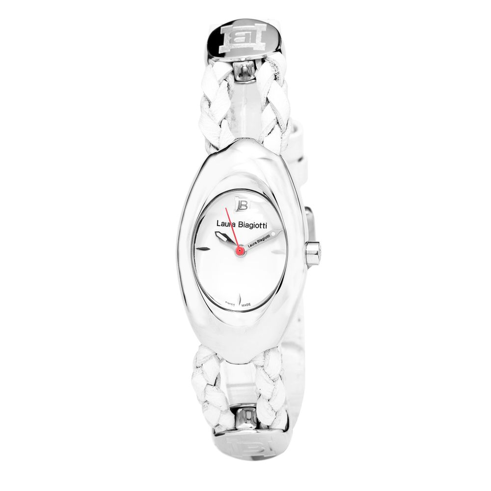 White Leather Dress Watch - ventzia