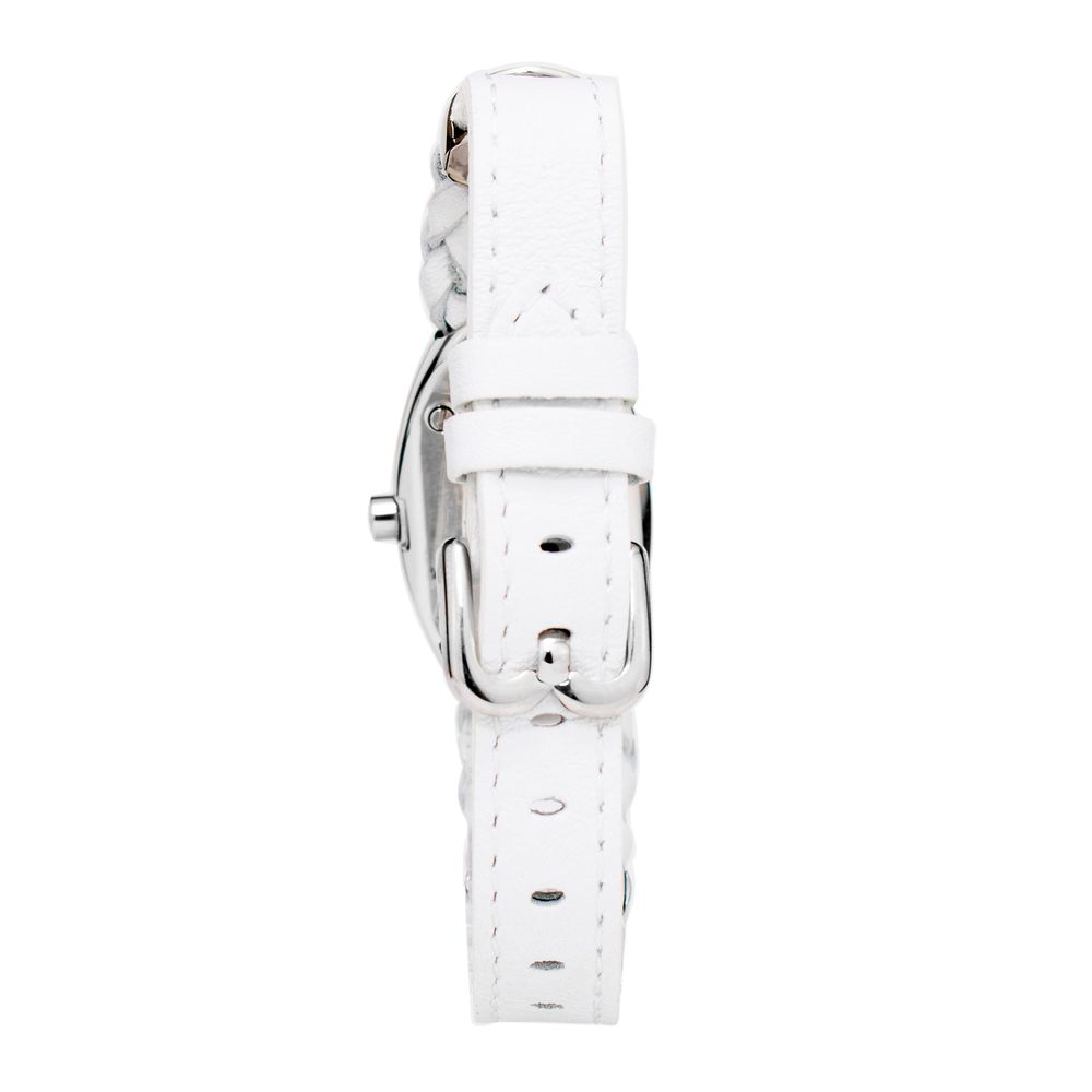 White Leather Dress Watch - ventzia