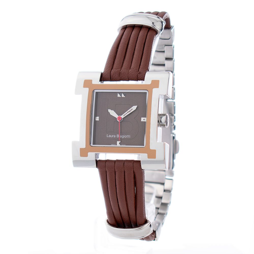 Brown Leather Dress Watch - ventzia