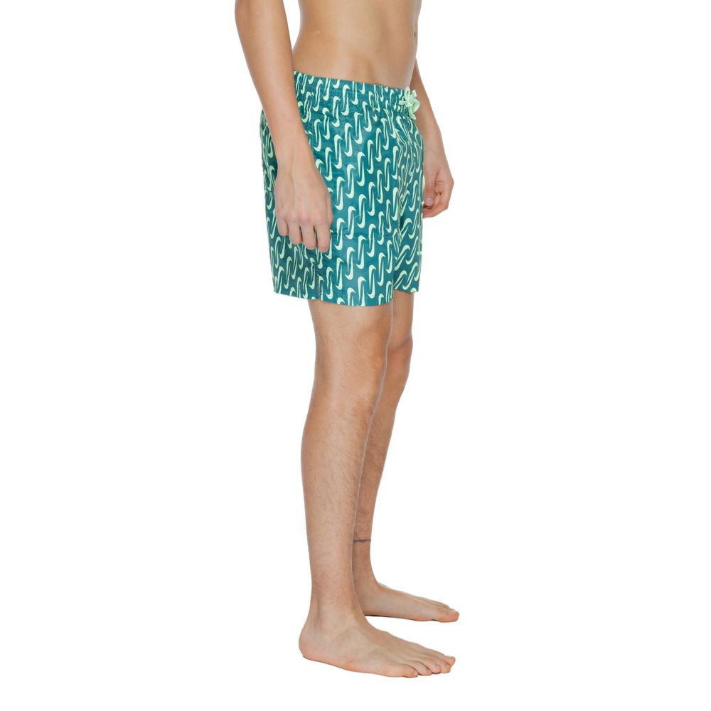 Bicolor Polyester Swim Shorts - ventzia