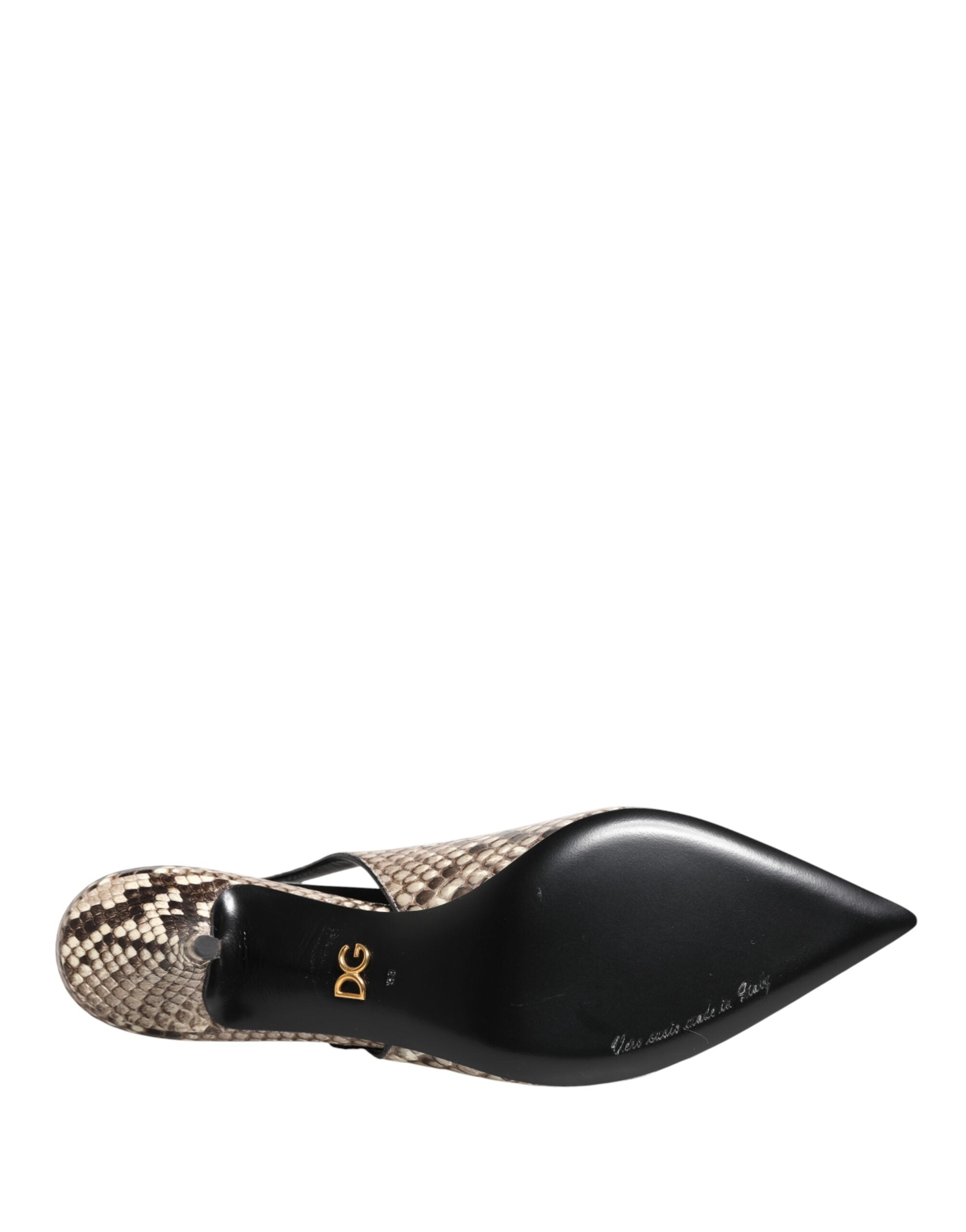 Multicolor Leather Heels Slingback Shoes - ventzia