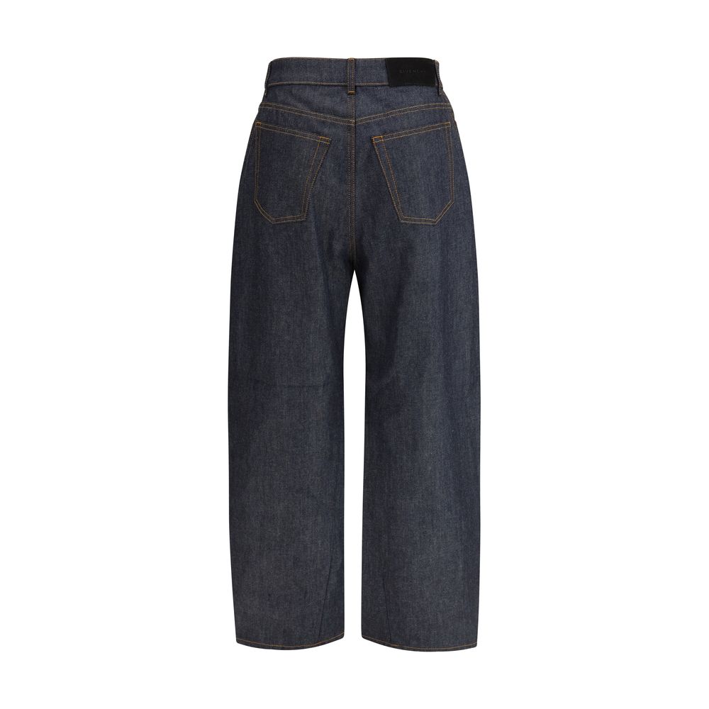 Blue Cotton Casual Pants - ventzia