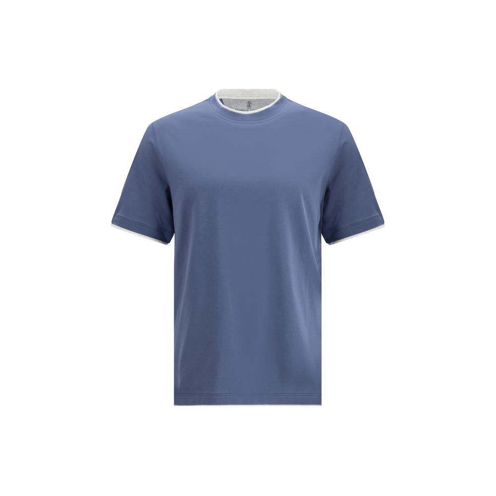 Blue Cotton T-Shirt - ventzia