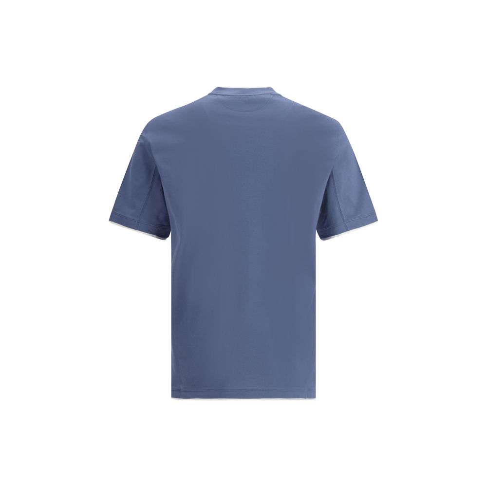 Blue Cotton T-Shirt - ventzia