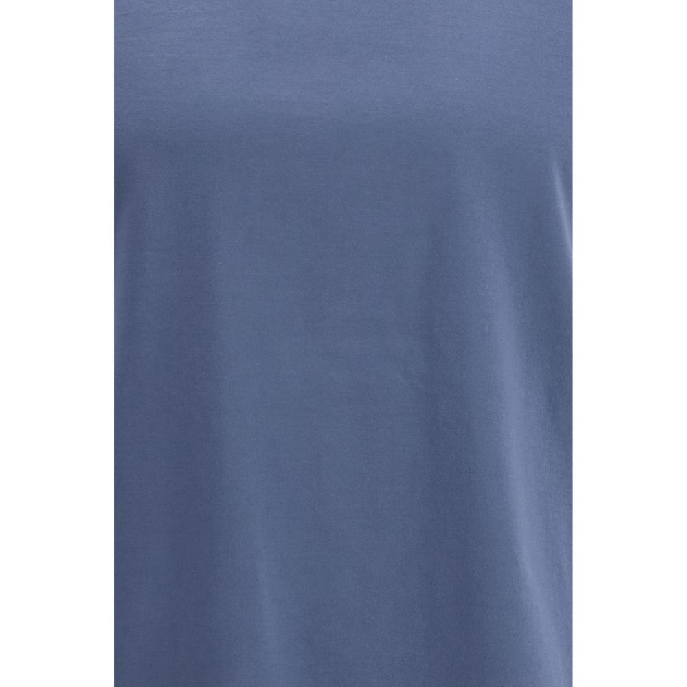Blue Cotton T-Shirt - ventzia