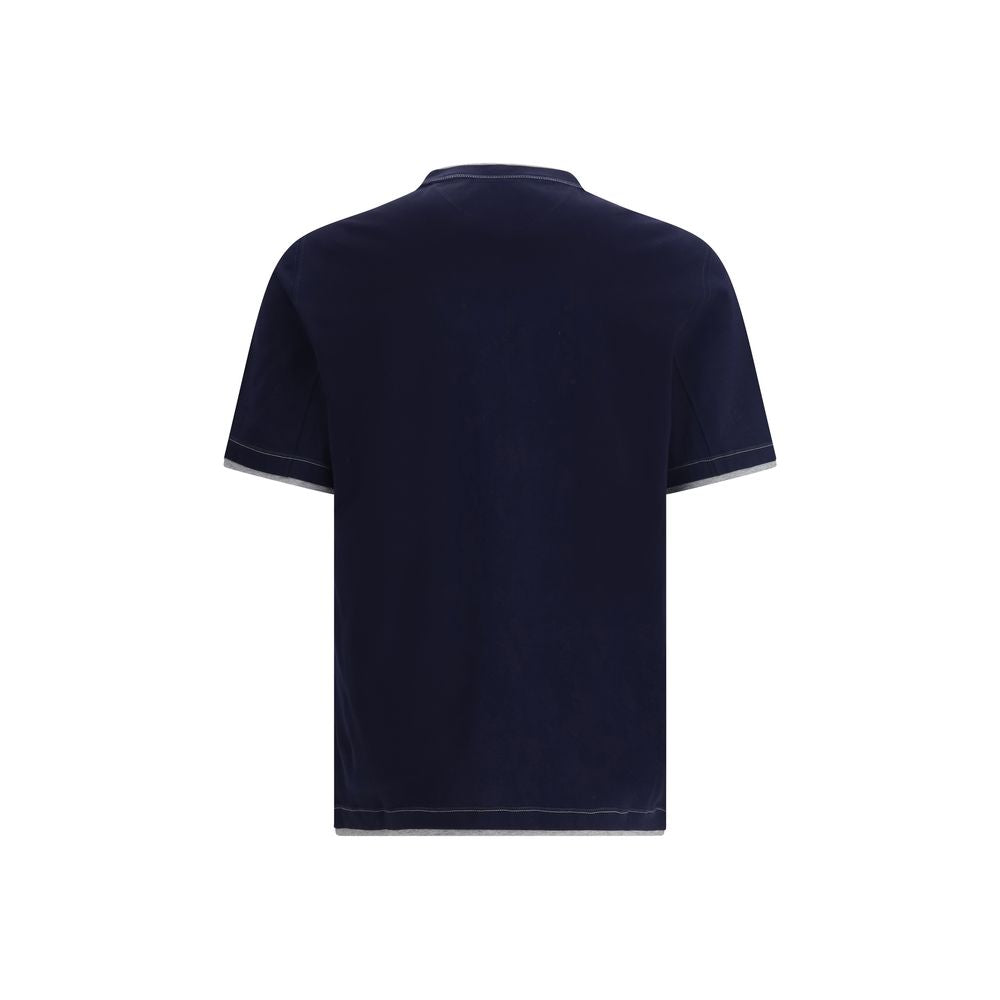 Blue Cotton T-Shirt - ventzia