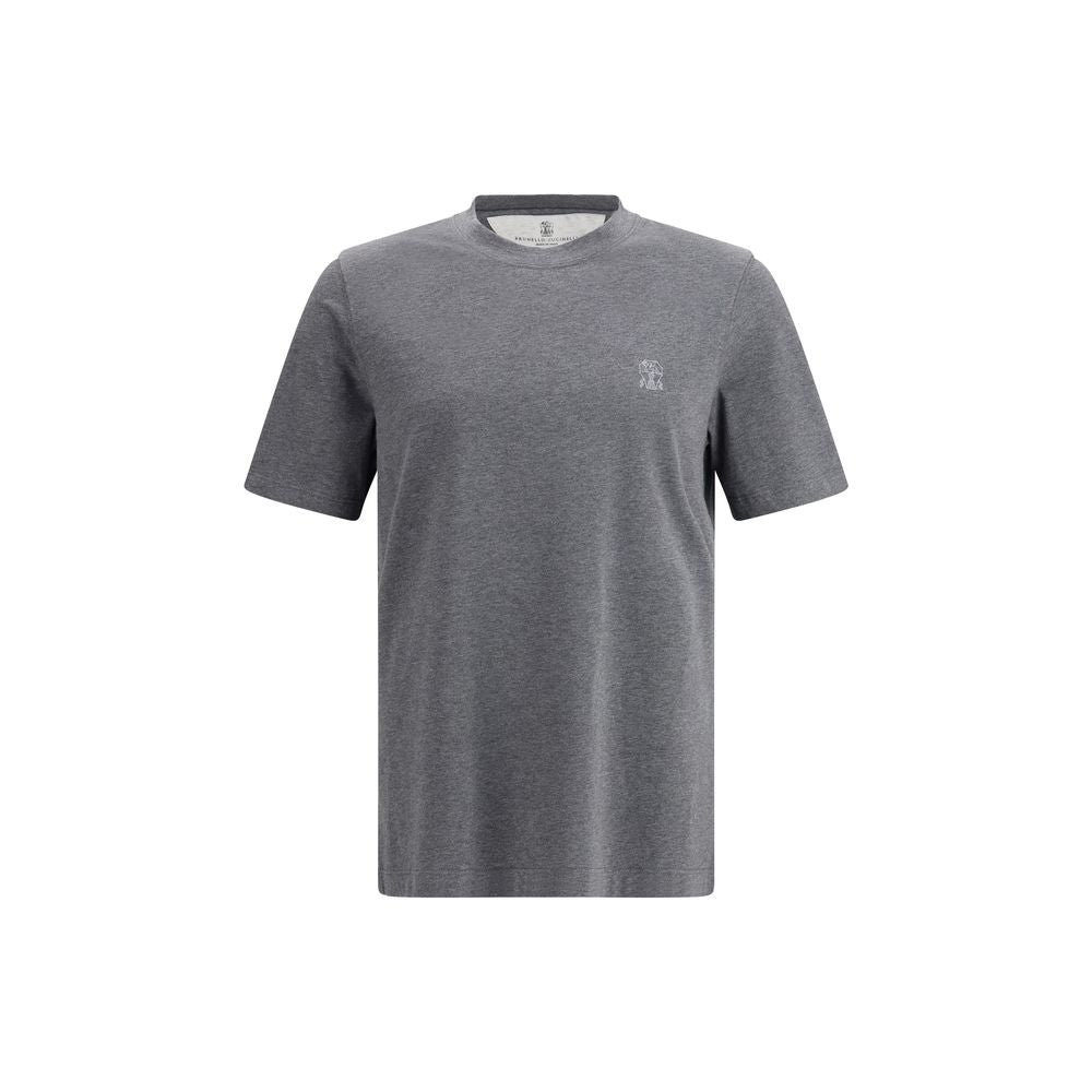 Gray Cotton T-Shirt - ventzia