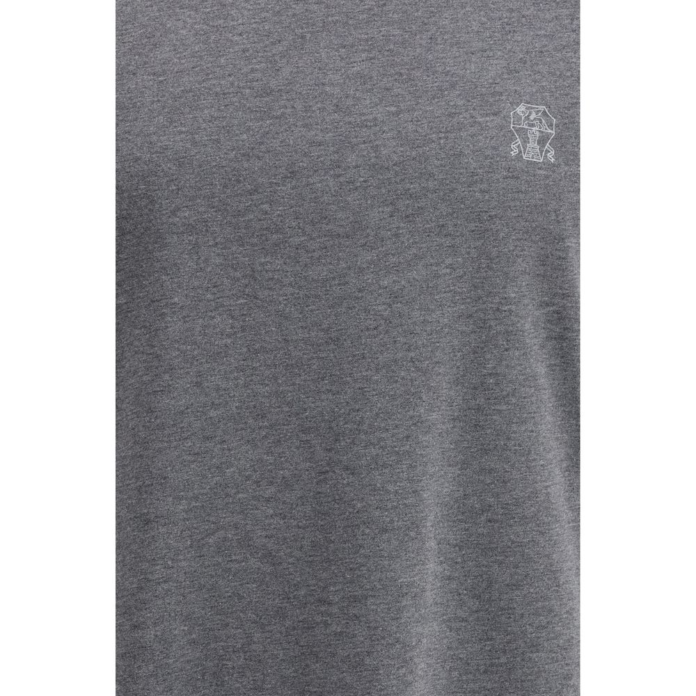 Gray Cotton T-Shirt - ventzia