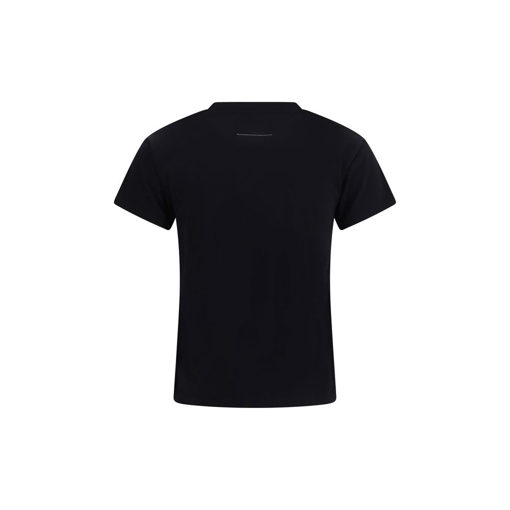 Black Cotton T-Shirt - ventzia
