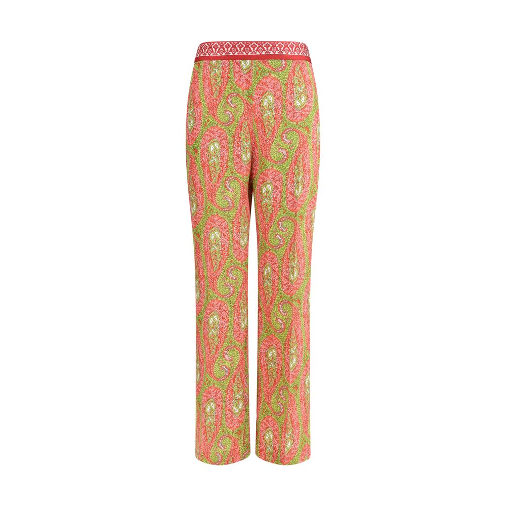 Multicolor Polyester Pants - ventzia