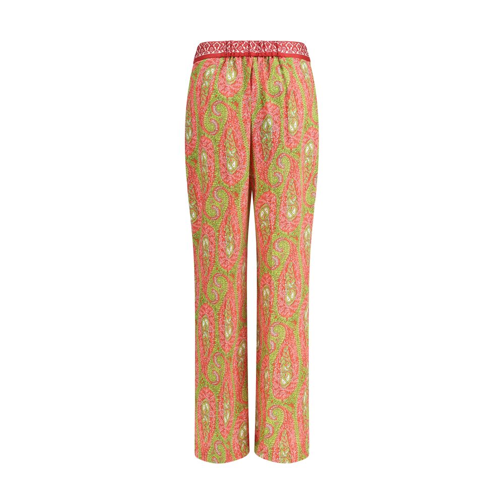 Multicolor Polyester Pants - ventzia