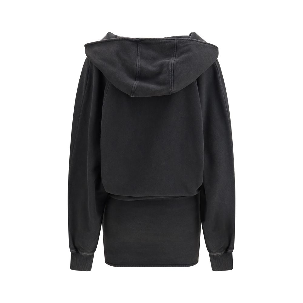 Black Cotton Casual Dress - ventzia