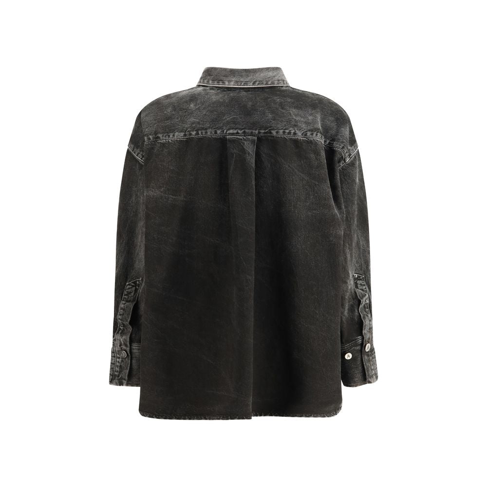 Black Denim Shirt - ventzia