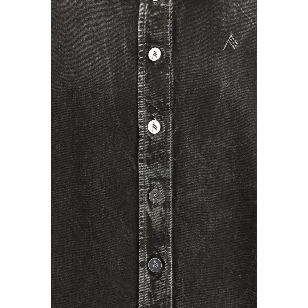 Black Denim Shirt - ventzia